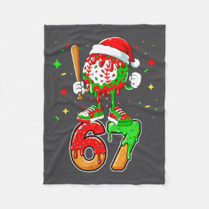 Baseball-Drip Nummer 67 Meme Eiscreme Dripng Chri Fleecedecke