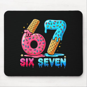 Baseball Drip Nummer 67 Spieler oder 67. Geburtsta Mousepad