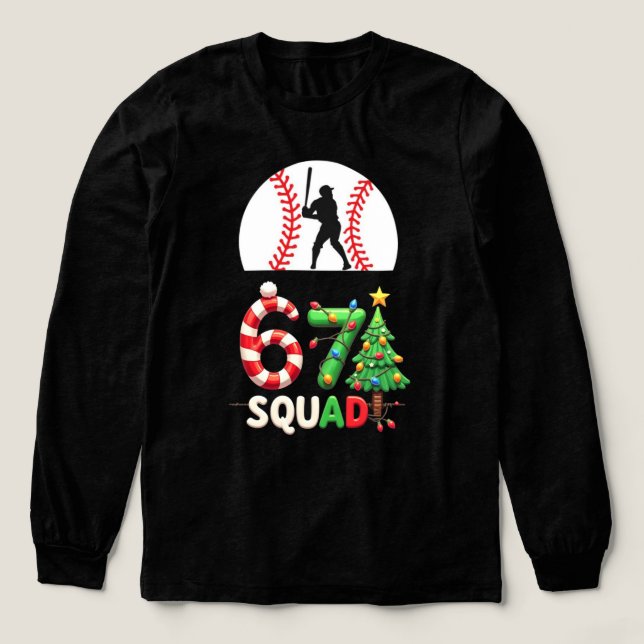 Baseball Drip Nummer 67 Spieler oder 67. Geburtsta Tri-Blend Shirt (Design Vorderseite)