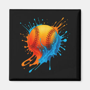 Baseball-Drip-Team für Jungen und Mädchen Eiscreme Magnet