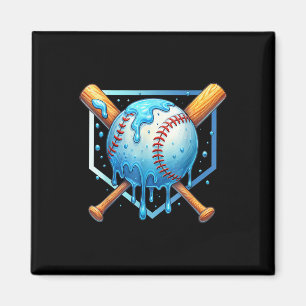 Baseball Driving Ice Cream Tropfen Youth Boys Base Magnet