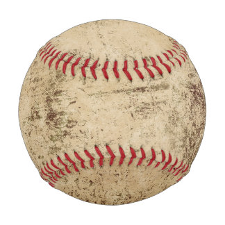 Baseball-Druck mit altem weißen Hintergrund Baseball