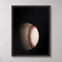 Baseball Dunkles Texturiertes Minimalist