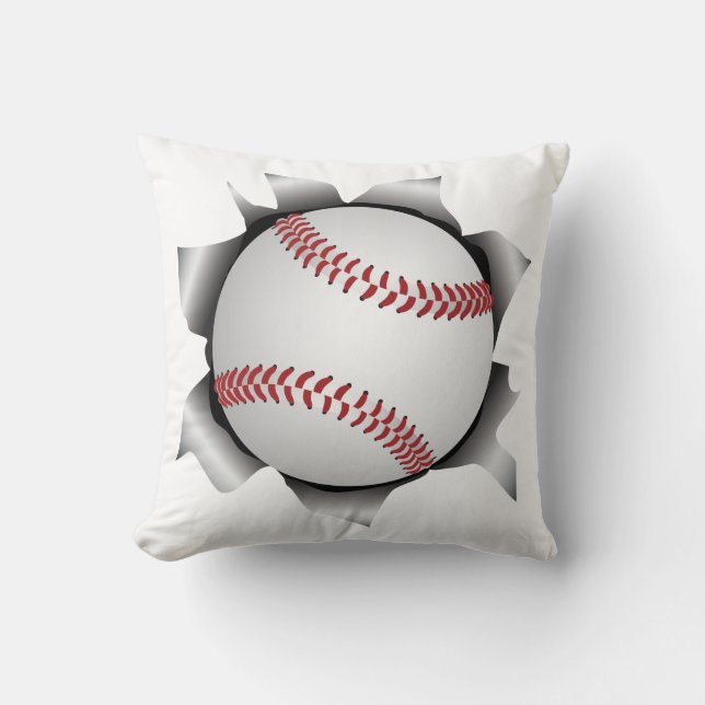 Baseball durch Metallblatt Kissen (Vorderseite)