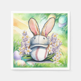 Baseball Easter  themed  Serviette