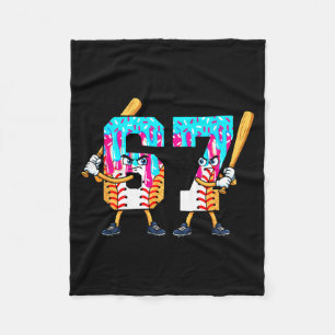 Baseball-Eiscreme 67 Six Seven Cooler Spieler 6 7 Fleecedecke