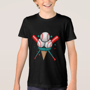 Baseball-Eiscreme Tri-Blend Shirt