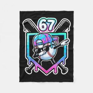 Baseball-Eiscreme-Tropfen 67 Spieler Dabbing Sechs Fleecedecke