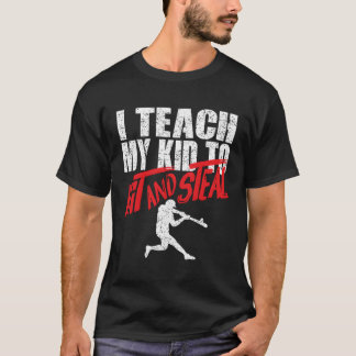 Baseball Eltern ich lehre, zu schlagen und zu steh T-Shirt
