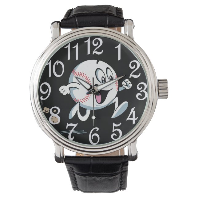 Baseball Emoji Armbanduhr (Vorderseite)