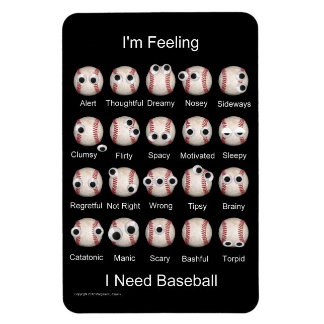 Baseball Emotions Magnet (Vertikal)