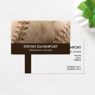 Baseball en cuir cool ancien et porté