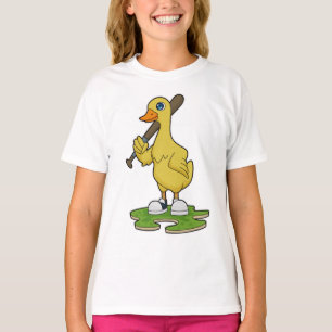 Baseball-Ente mit Baseballschläger T-Shirt