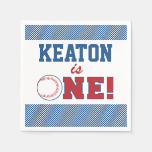 Baseball Erster Geburtstag Custom Napkins Serviette