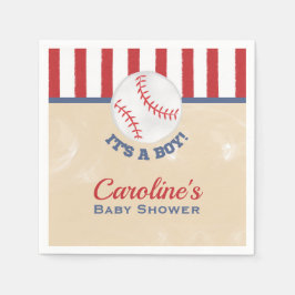 Baseball Es ist eine Baby-Dusche Napkin Serviette