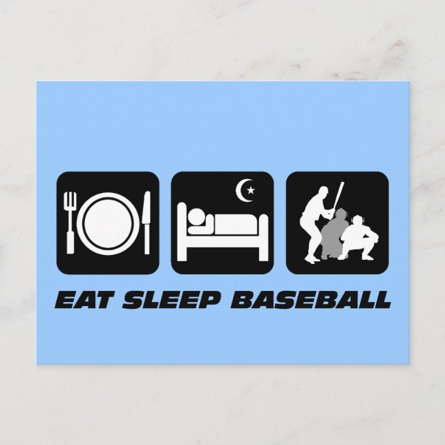 Baseball essen postkarte (Vorderseite)