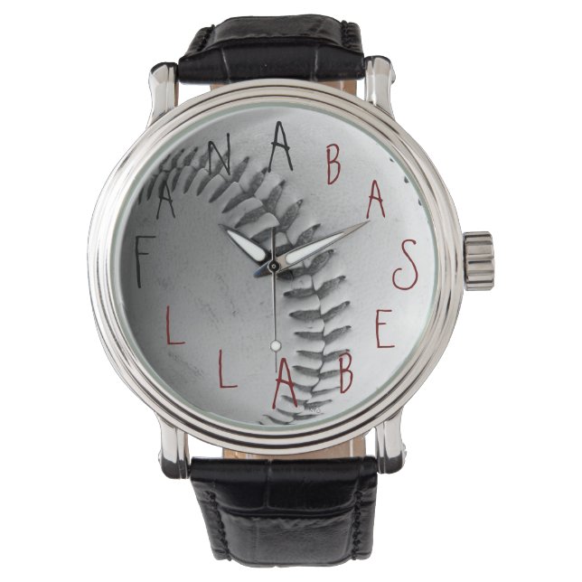 Baseball Fan Armbanduhr (Vorderseite)