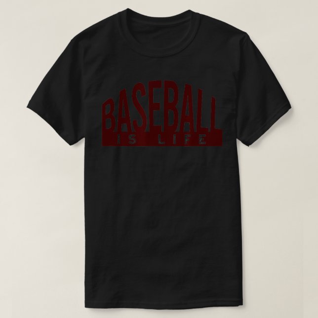Baseball Fan Baseball Player Sporting Phrase T-Shirt (Design vorne)