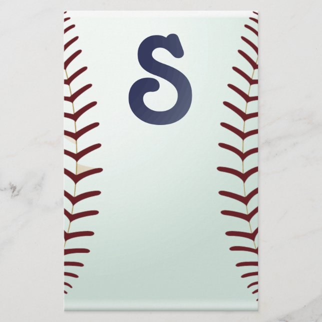 Baseball - Fan Briefpapier (Vorderseite)