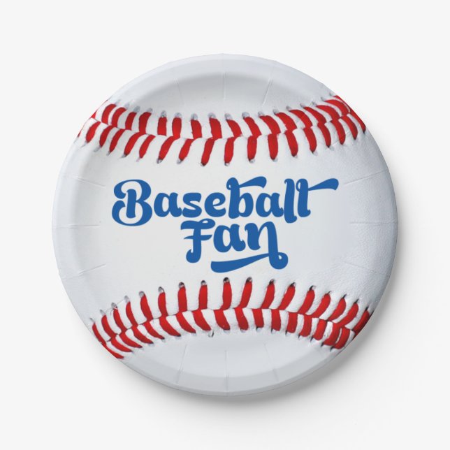 Baseball Fan Pappteller (Vorderseite)
