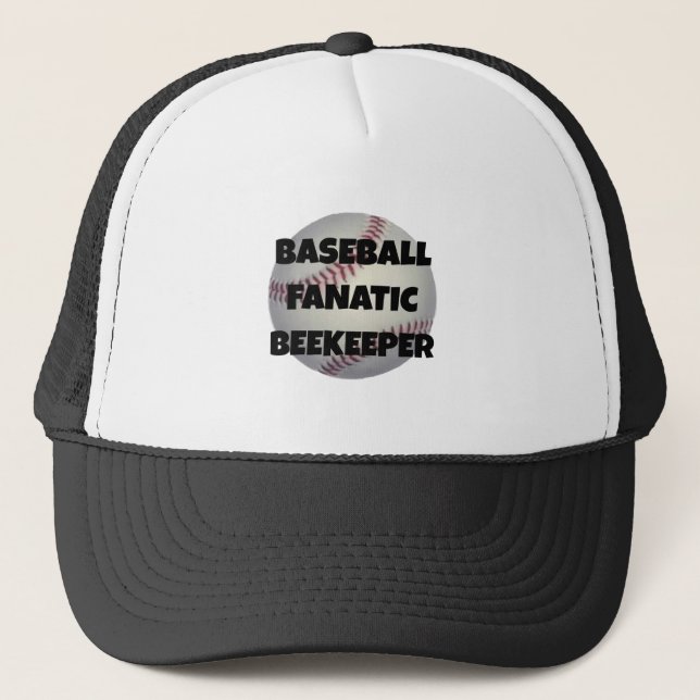 Baseball Fanatic Beekeeper Truckerkappe (Vorderseite)