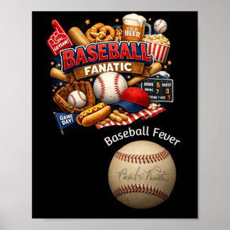 Baseball-Fanatiker Poster