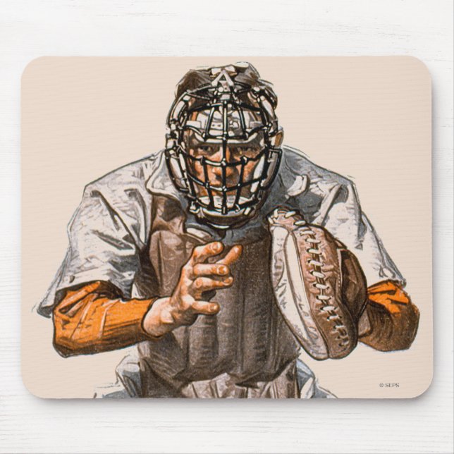 Baseball-Fänger Mousepad (Vorne)