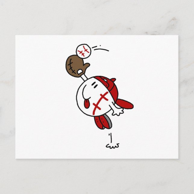 Baseball-Fanggeschenke Postkarte (Vorderseite)