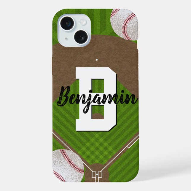 Baseball-Fans iPhone 15 Plus Hülle (Rückseite)