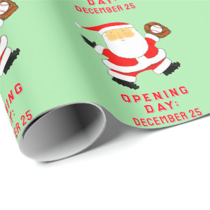 Baseball-Feiertagsgeschenk Geschenkpapier