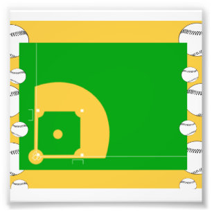 Baseball-Feld Fotodruck