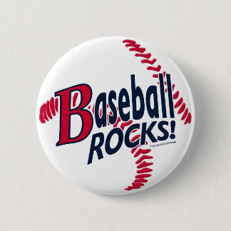 Baseball-Felsen! Knopf Button