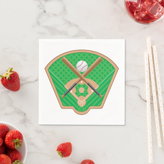 Baseball Field Paper Napkins Serviette (Von Creator hochgeladen)