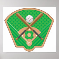 Baseball Field Poster
