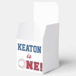 Baseball First Birthday Favor Box Geschenkschachtel
