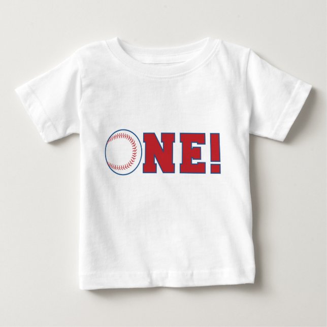 Baseball First Birthday T - Shirt (Vorderseite)