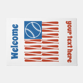 Baseball-Flagge Fußmatte
