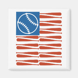Baseball-Flagge Magnet