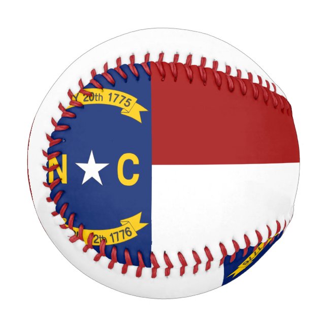Baseball-Flagge von North Carolina Baseball (Vorderseite Links)
