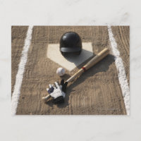 Baseball, Fledermaus, Schlaghandschuhe und Basebal