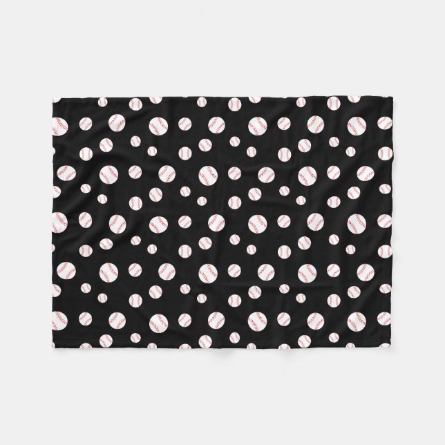 Baseball-Fleece-Decke Fleecedecke (Vorderseite (Horizontal))