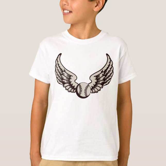 Baseball-Flying (Ball) für Baseball-Liebhaber T-Shirt (Vorderseite)