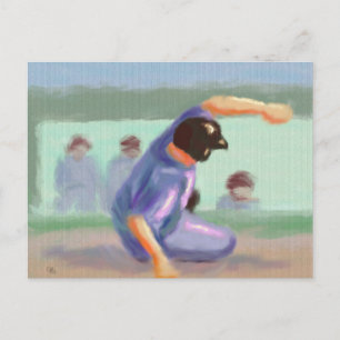 Baseball-Folie Postkarte