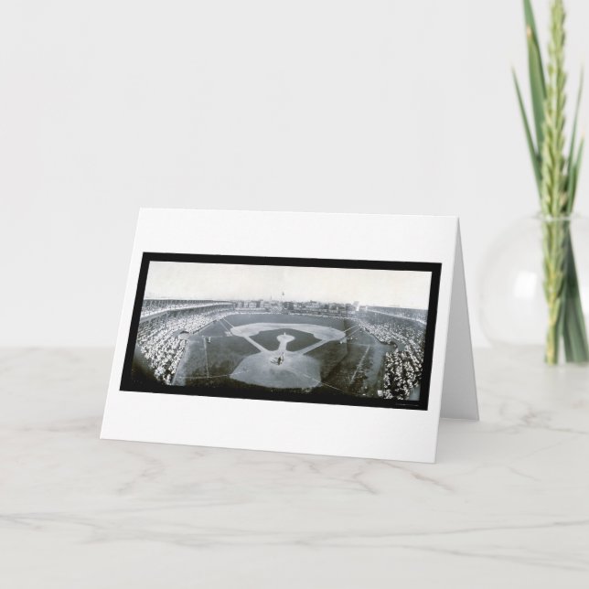 Baseball-Foto 1908 CUBs Giants Karte (Vorderseite)