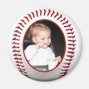 Baseball-Foto-Frame-Vorlage Magnet