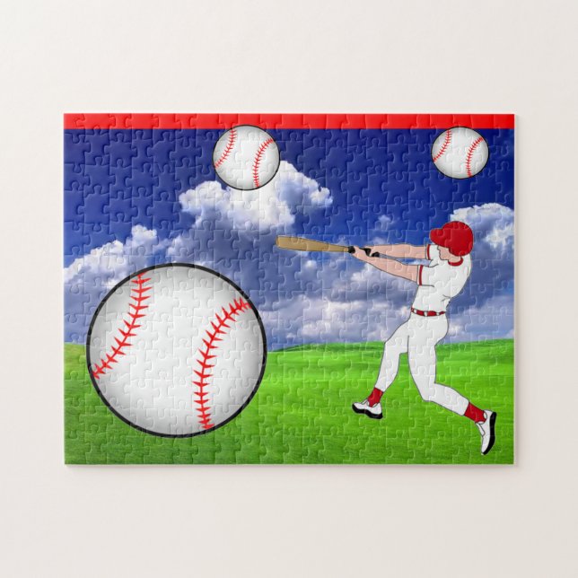 Baseball-Foto-Puzzle (Horizontal)