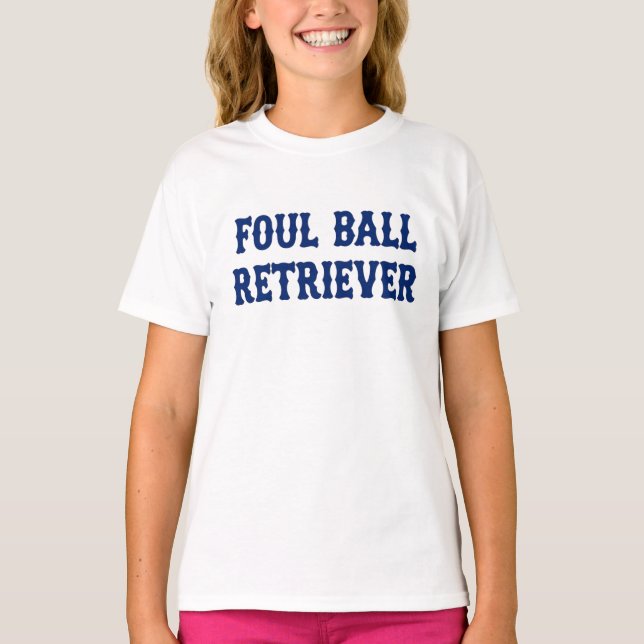 Baseball Foul Ball Retriever Cooperstown Sister T-Shirt (Vorderseite)