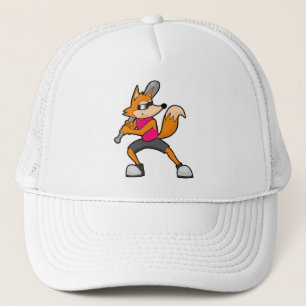 Baseball-Fox mit Baseballschläger Truckerkappe