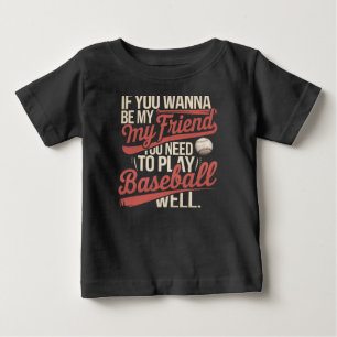 Baseball-Freundschaftsregeln Baby T-shirt