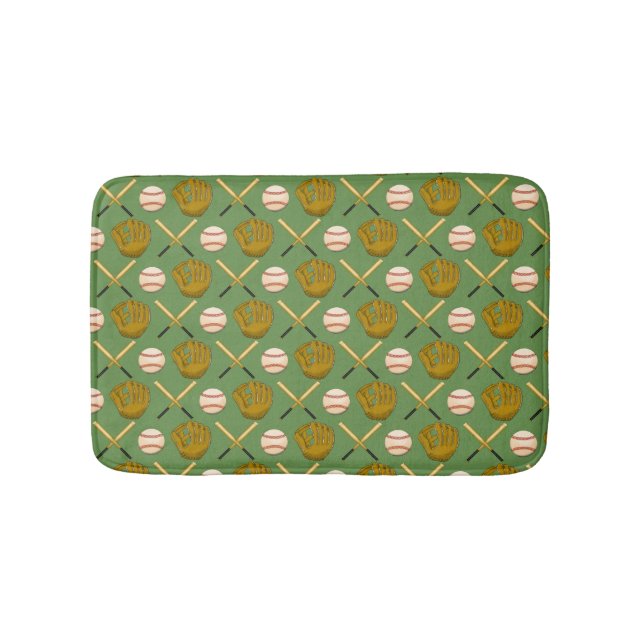 Baseball Fun Bath Mat Badematte (Vorderseite)